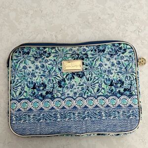 Lilly Pulitzer Blue Floral Laptop Sleeve